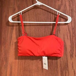 NWT Andie The Bora Bora Bikini Swim Top Chili Pepper